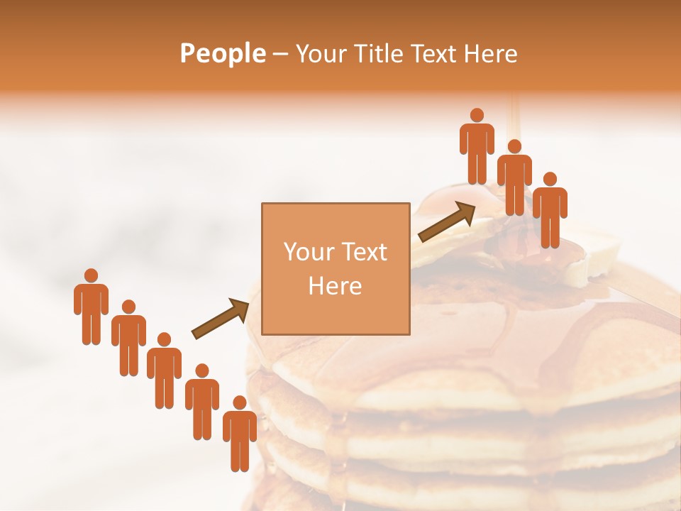 A Stack Of Pancakes With Syrup On Top PowerPoint Template