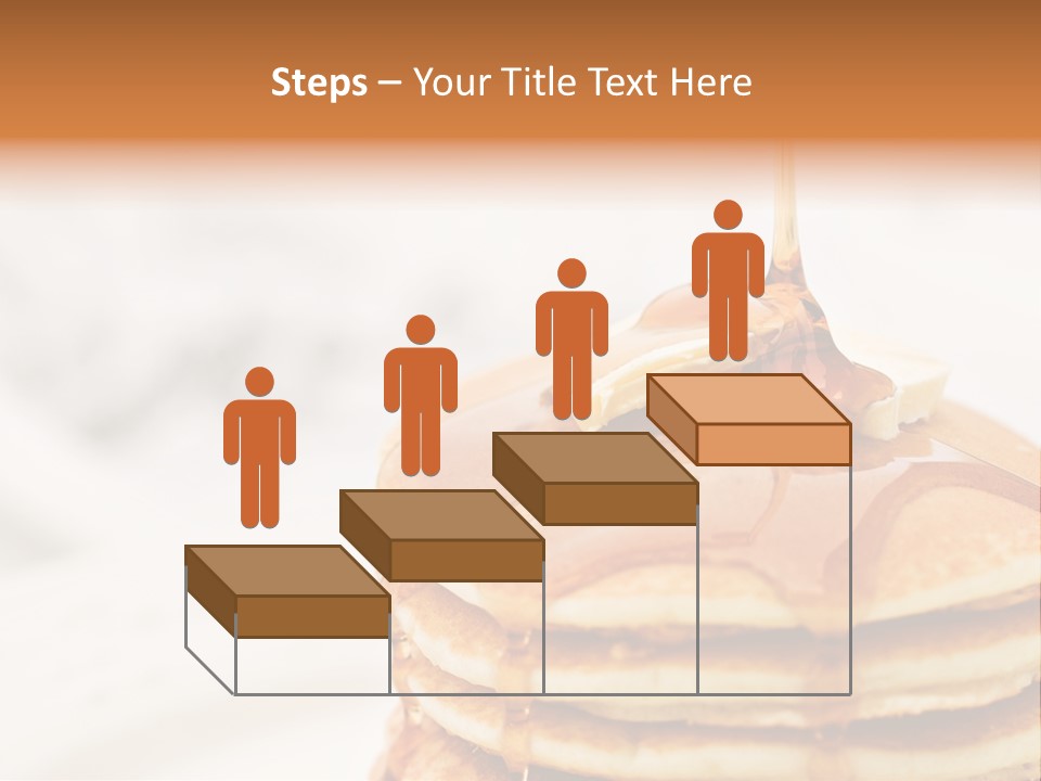 A Stack Of Pancakes With Syrup On Top PowerPoint Template