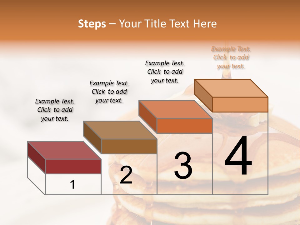 A Stack Of Pancakes With Syrup On Top PowerPoint Template