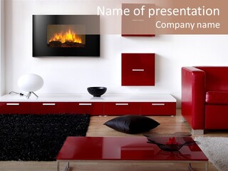 Interior Livingroom Home PowerPoint Template