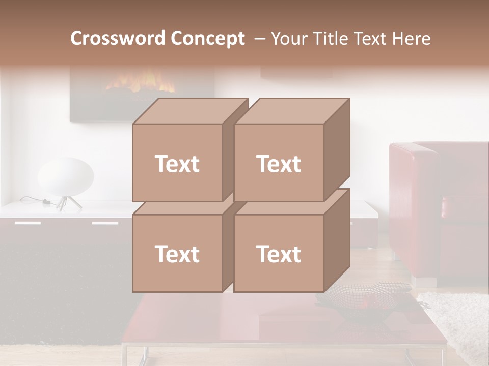 Interior Livingroom Home PowerPoint Template