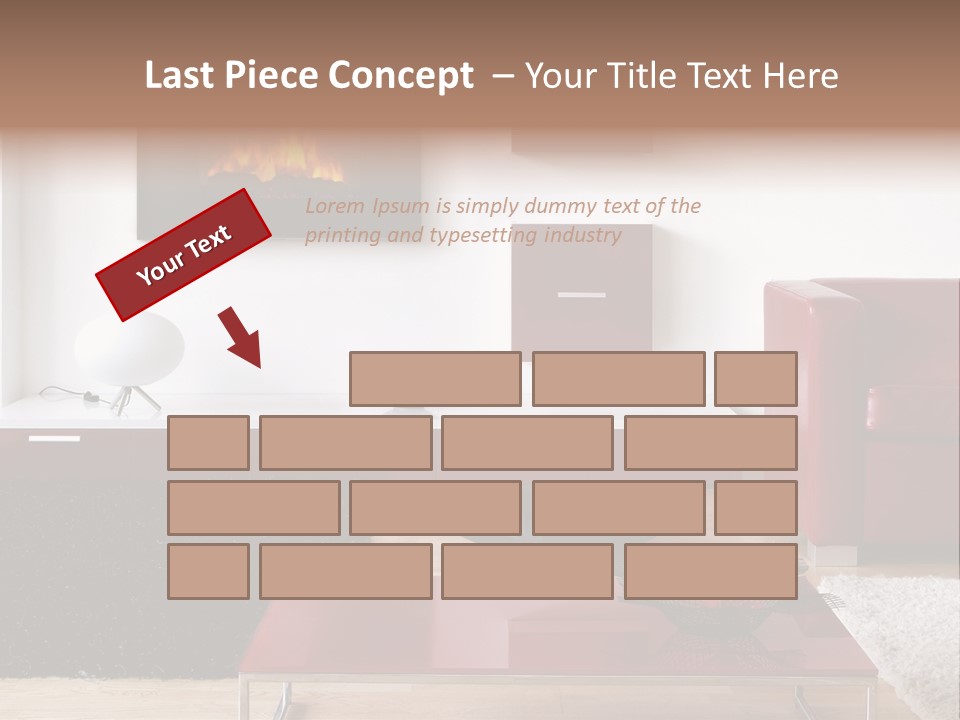 Interior Livingroom Home PowerPoint Template