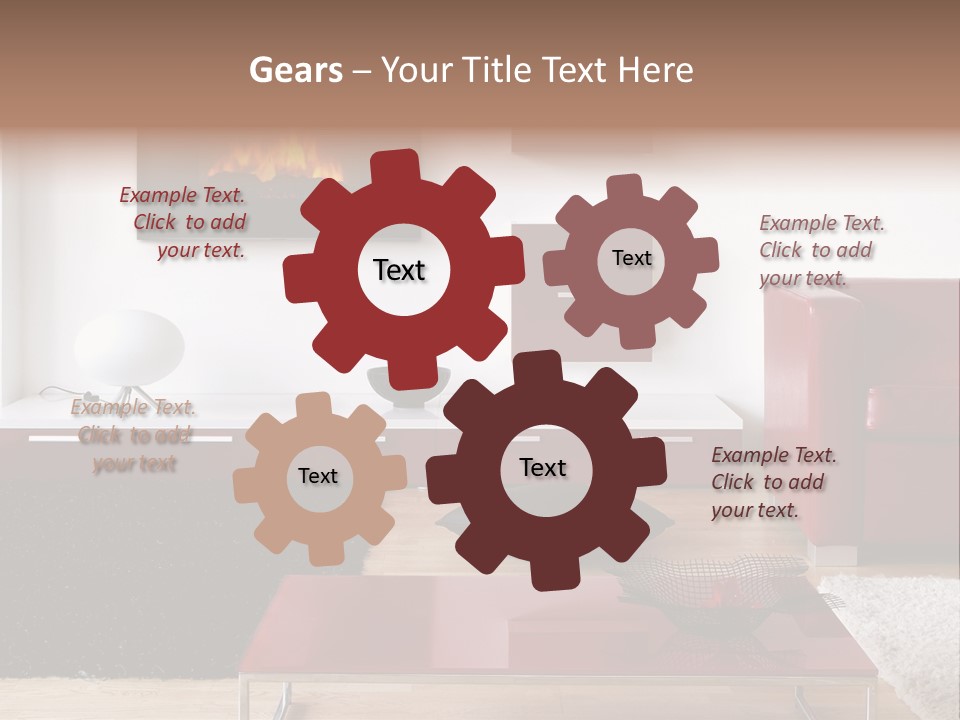 Interior Livingroom Home PowerPoint Template