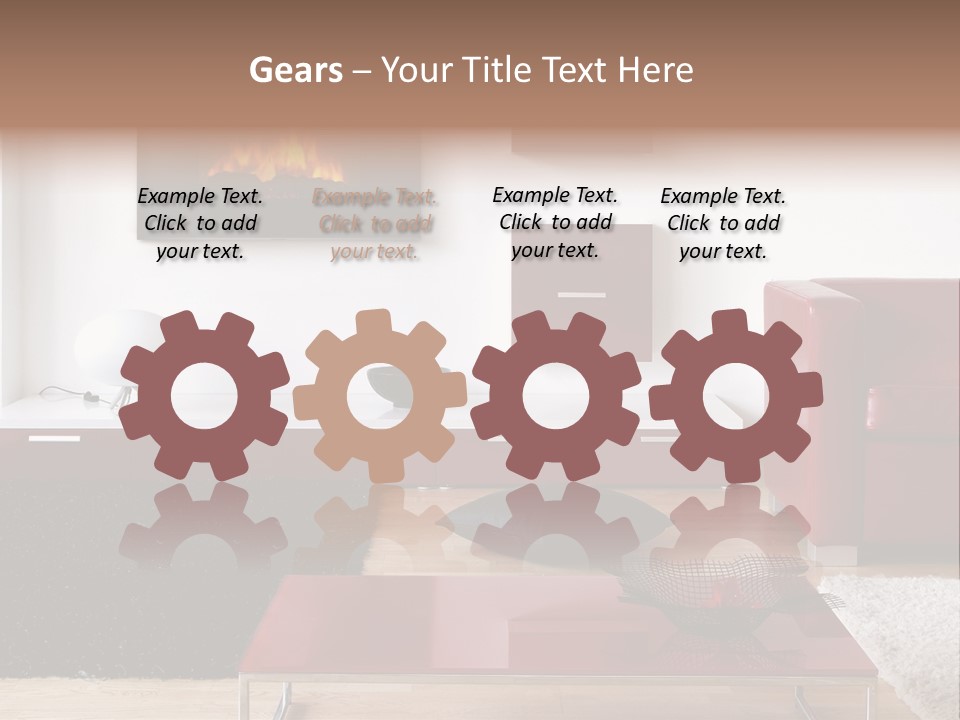 Interior Livingroom Home PowerPoint Template