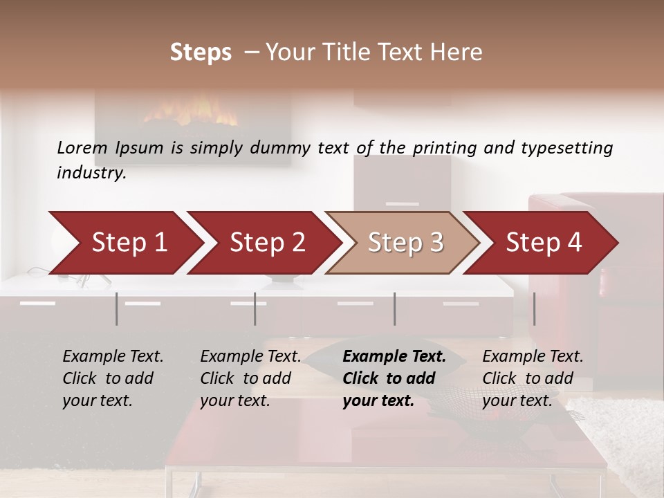 Interior Livingroom Home PowerPoint Template