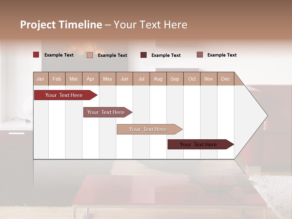 Interior Livingroom Home PowerPoint Template