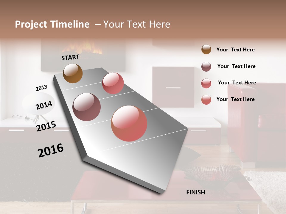 Interior Livingroom Home PowerPoint Template