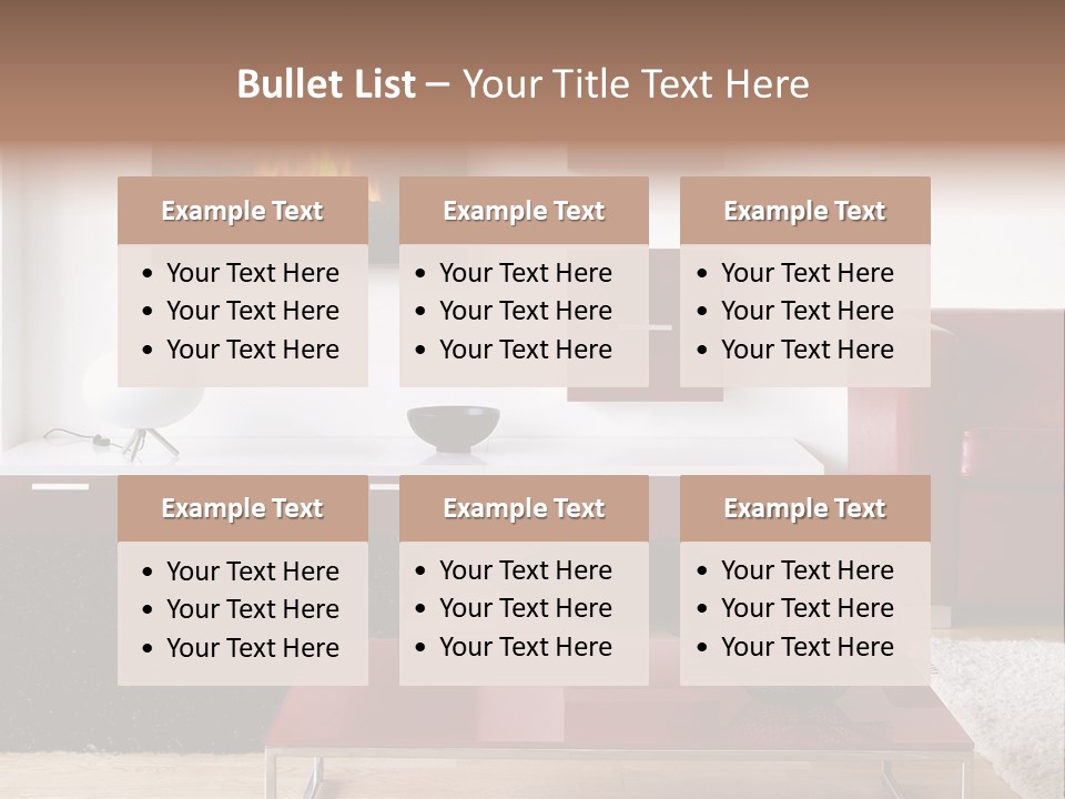 Interior Livingroom Home PowerPoint Template