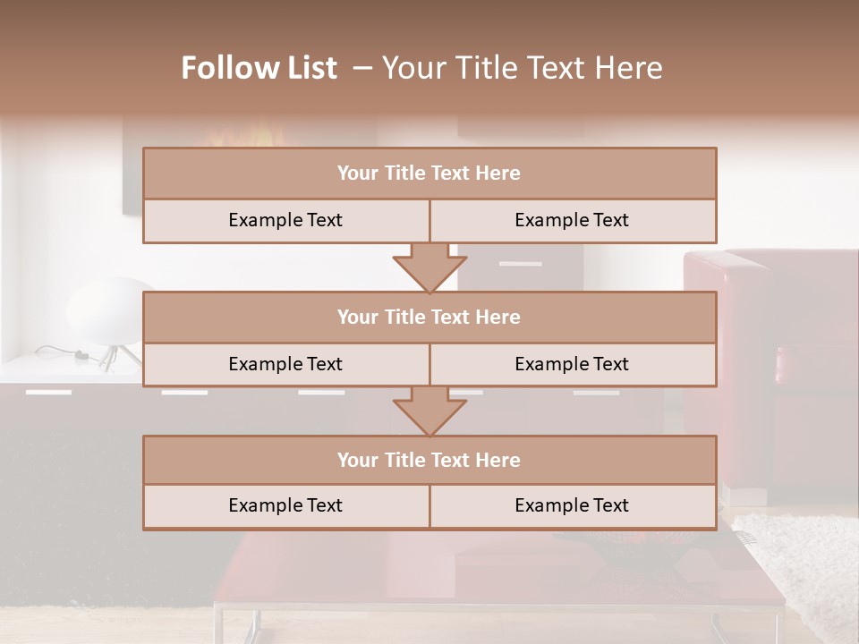 Interior Livingroom Home PowerPoint Template
