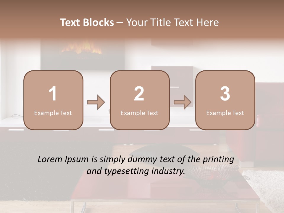 Interior Livingroom Home PowerPoint Template