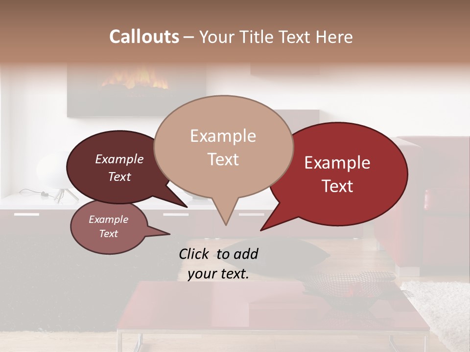 Interior Livingroom Home PowerPoint Template