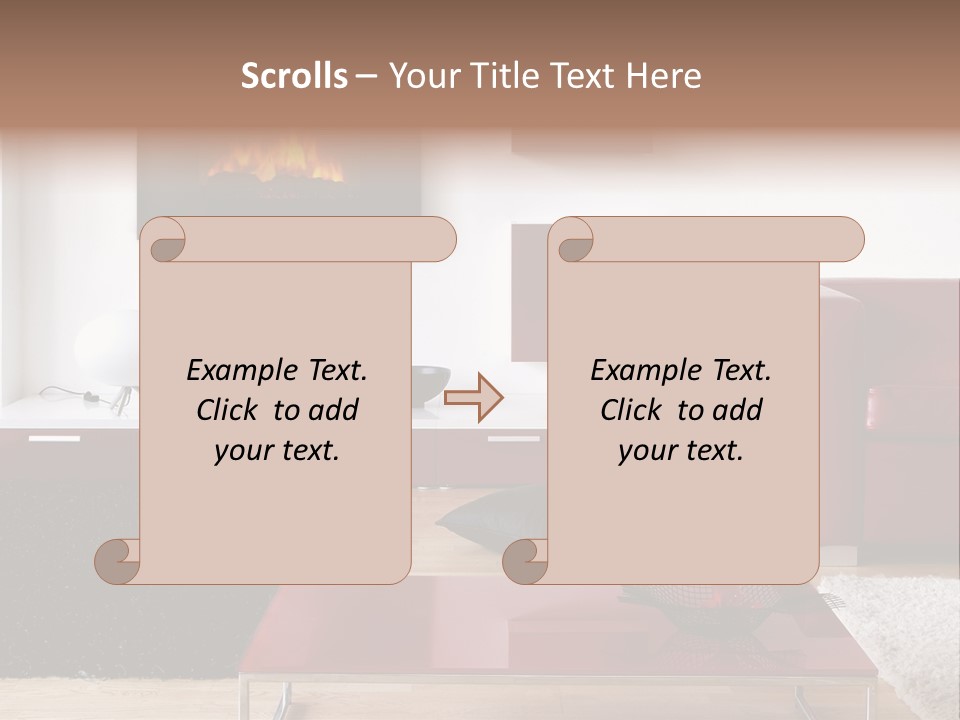 Interior Livingroom Home PowerPoint Template