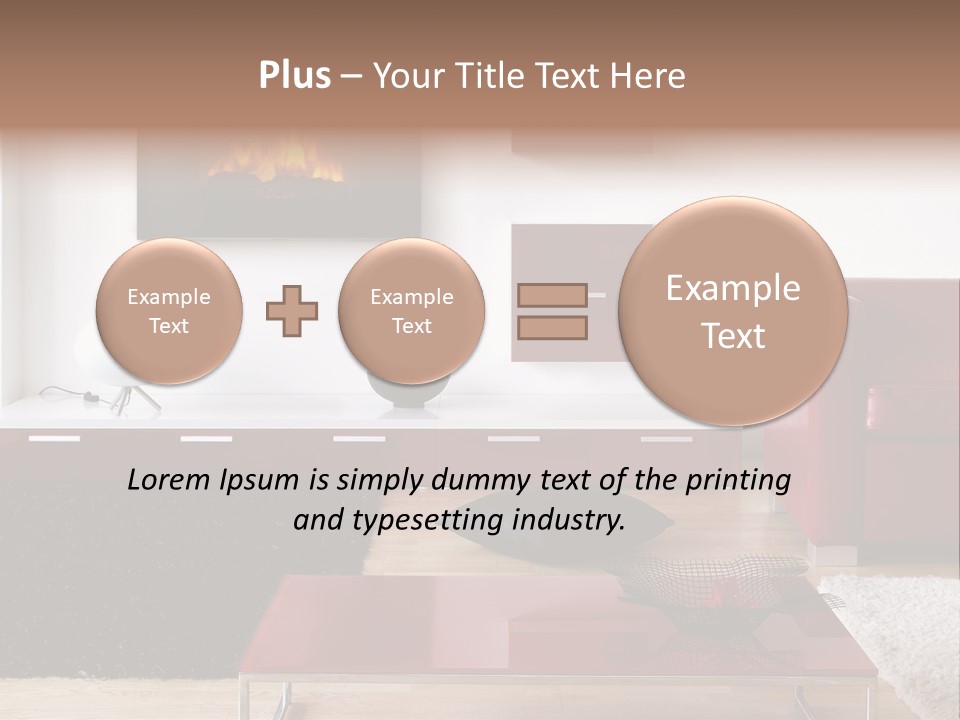 Interior Livingroom Home PowerPoint Template