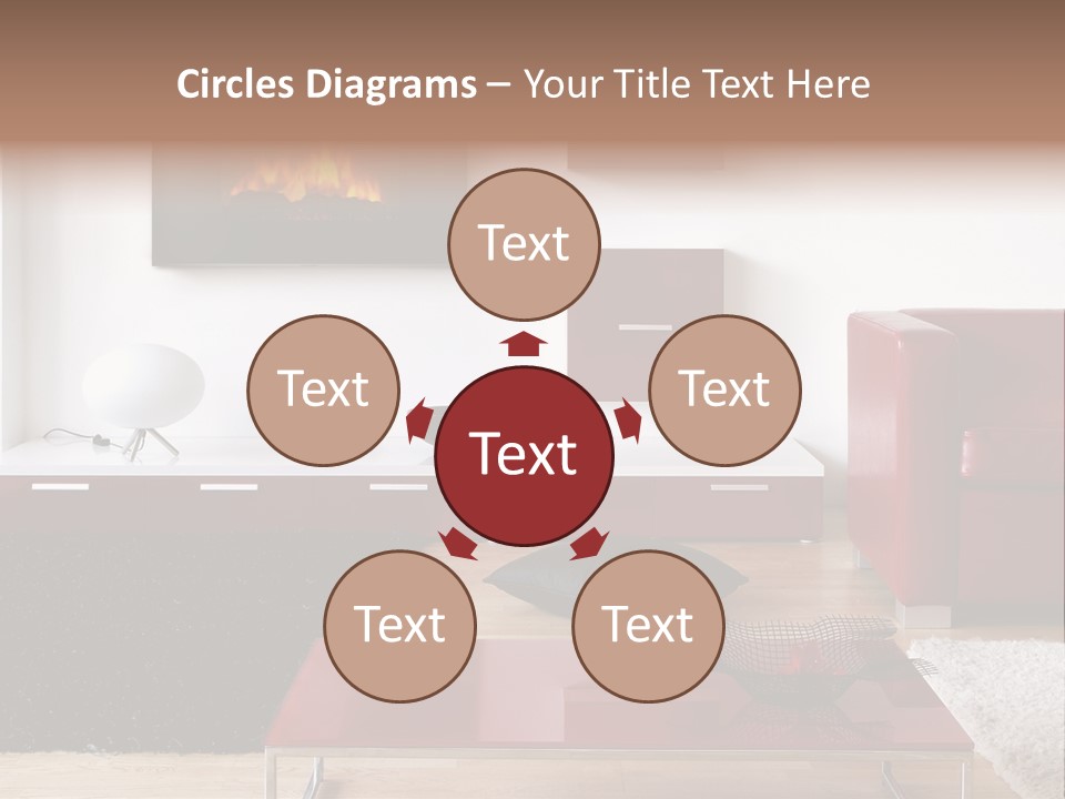 Interior Livingroom Home PowerPoint Template