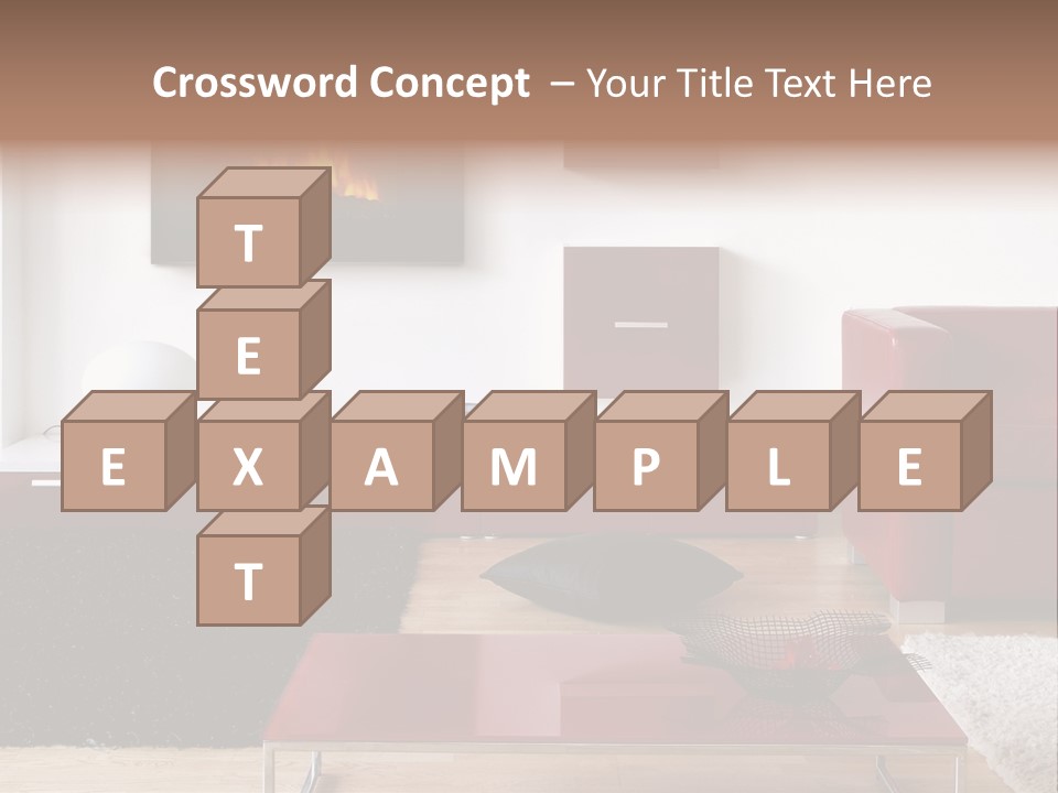 Interior Livingroom Home PowerPoint Template