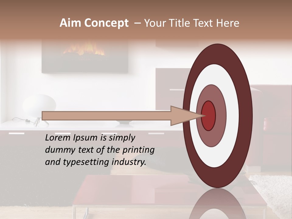 Interior Livingroom Home PowerPoint Template