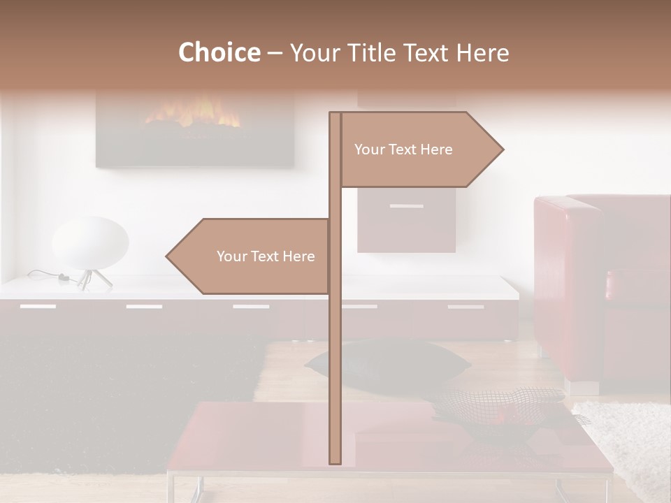 Interior Livingroom Home PowerPoint Template