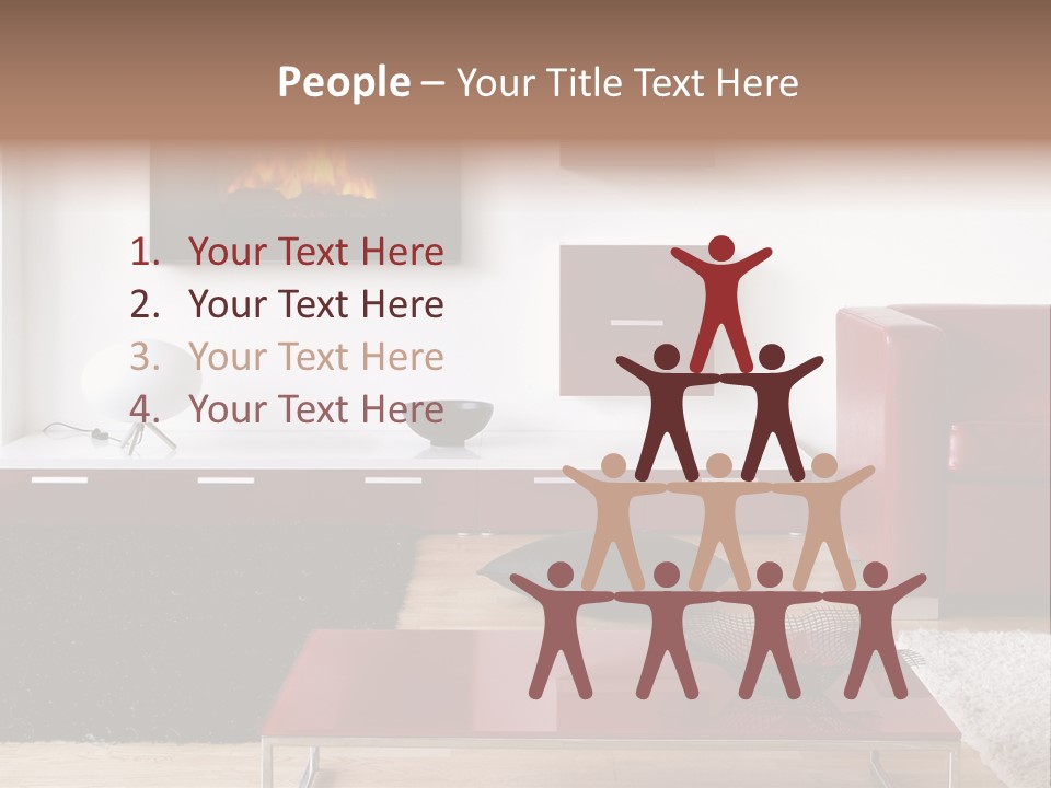 Interior Livingroom Home PowerPoint Template