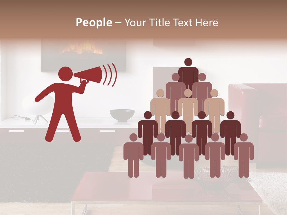 Interior Livingroom Home PowerPoint Template