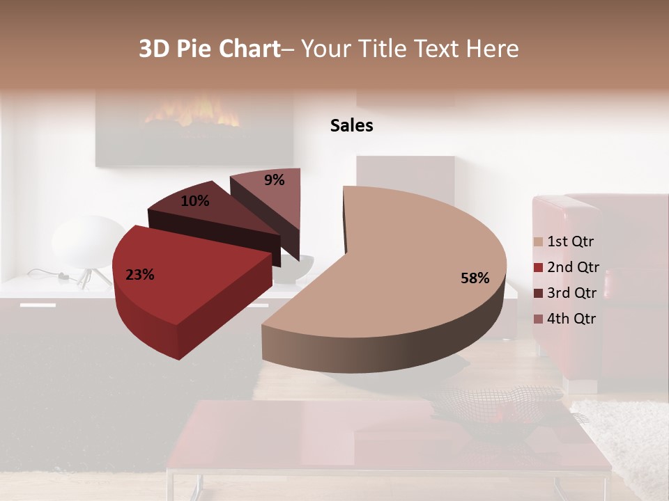 Interior Livingroom Home PowerPoint Template
