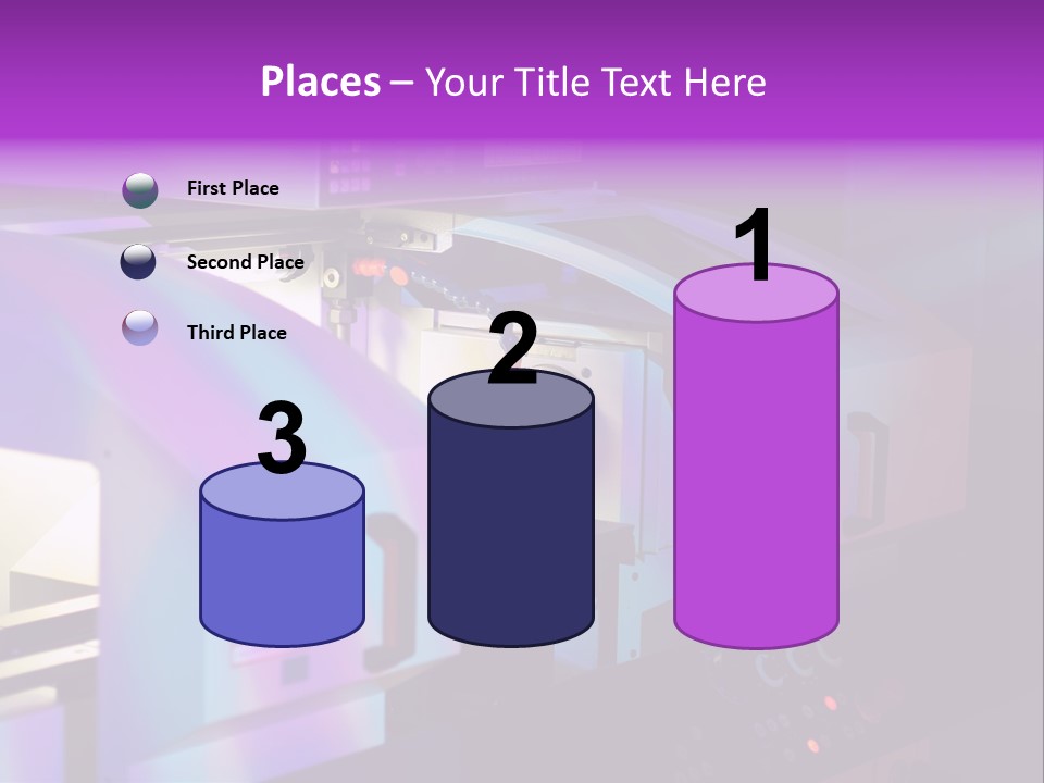 A Machine That Is Sitting On A Table PowerPoint Template