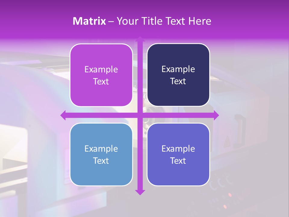 A Machine That Is Sitting On A Table PowerPoint Template