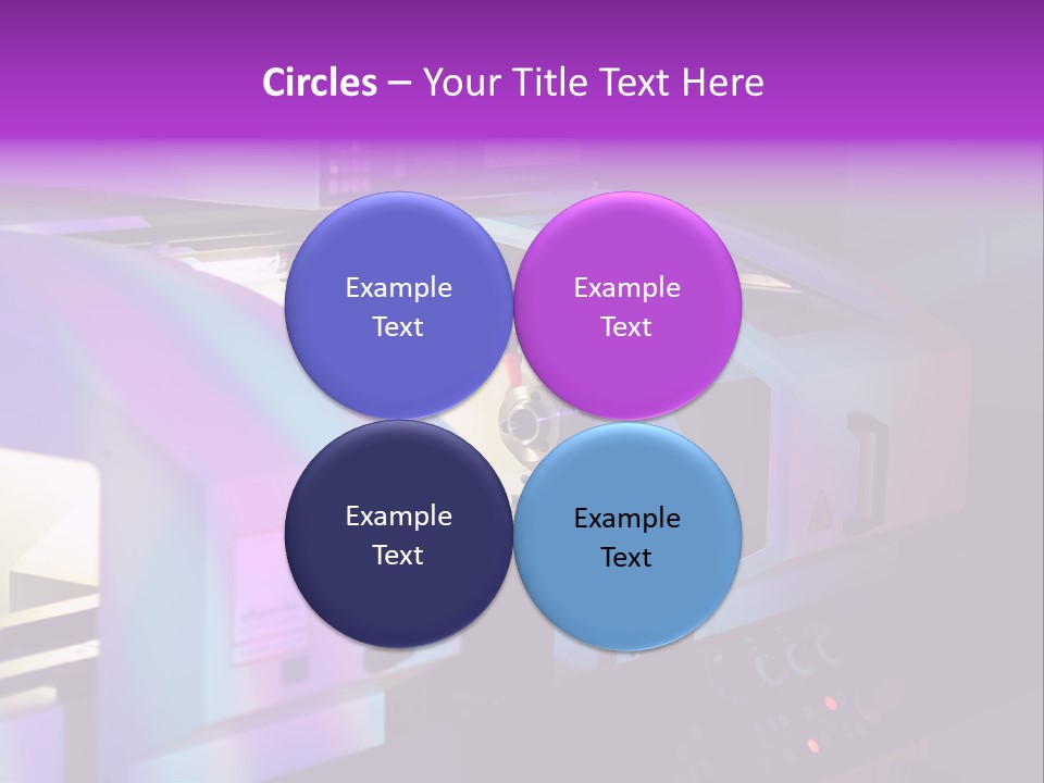 A Machine That Is Sitting On A Table PowerPoint Template