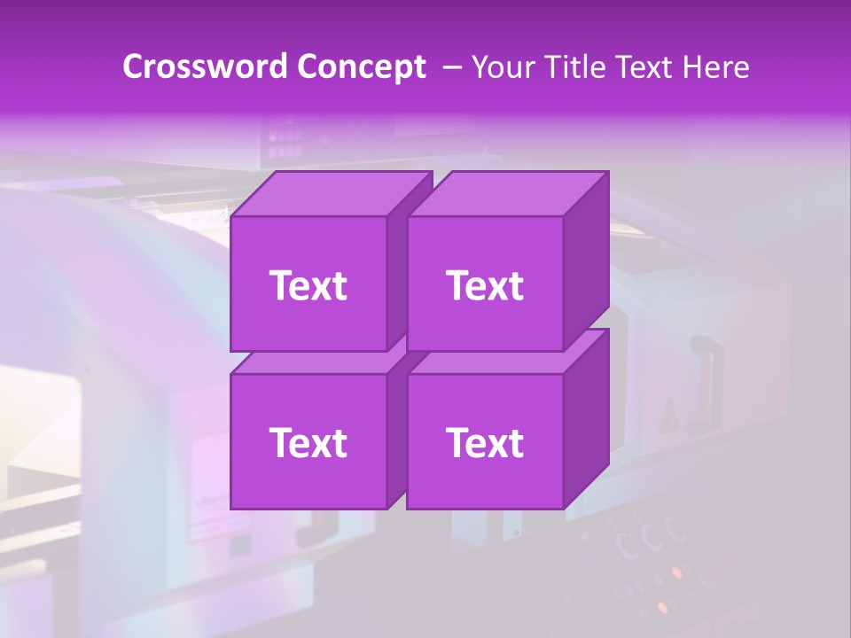A Machine That Is Sitting On A Table PowerPoint Template