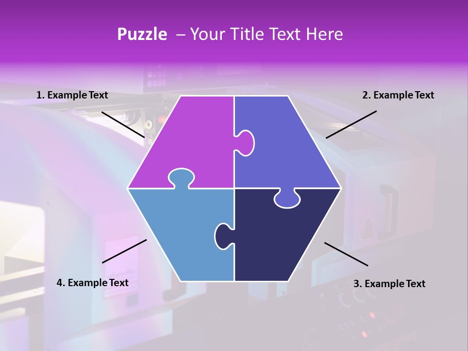 A Machine That Is Sitting On A Table PowerPoint Template