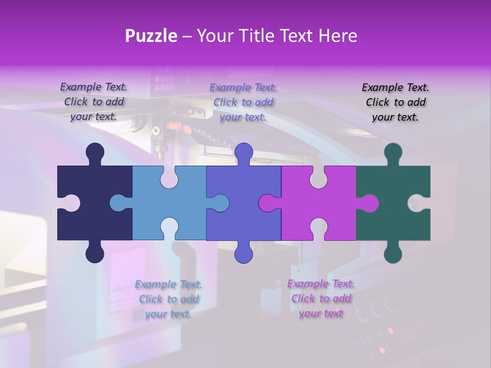 A Machine That Is Sitting On A Table PowerPoint Template