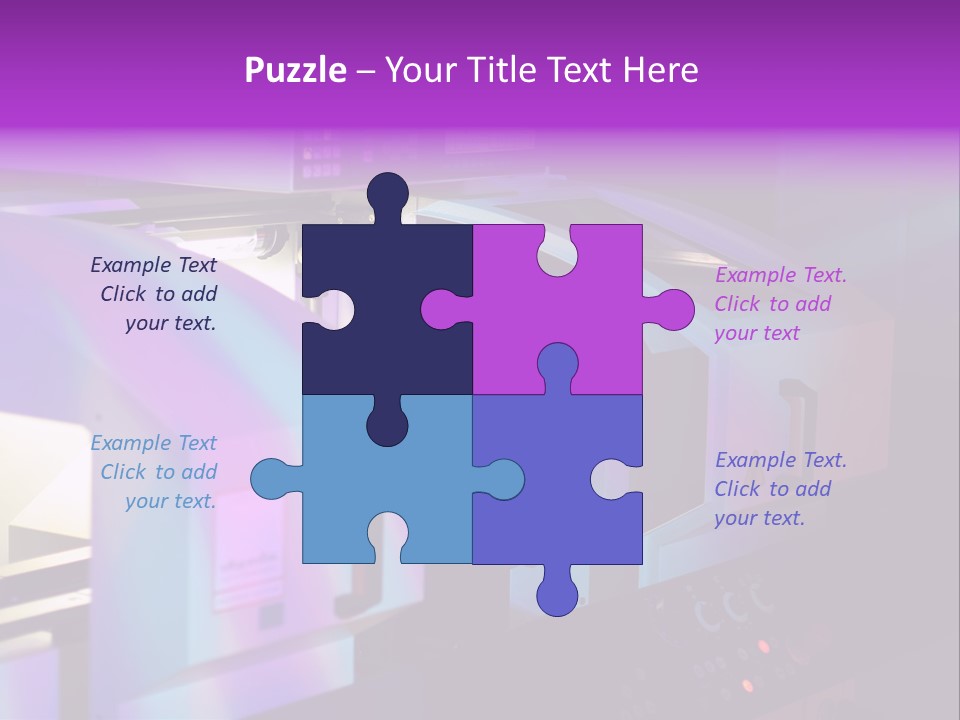 A Machine That Is Sitting On A Table PowerPoint Template
