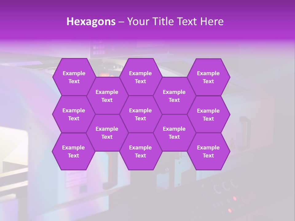 A Machine That Is Sitting On A Table PowerPoint Template