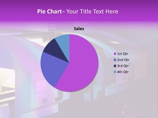 A Machine That Is Sitting On A Table PowerPoint Template