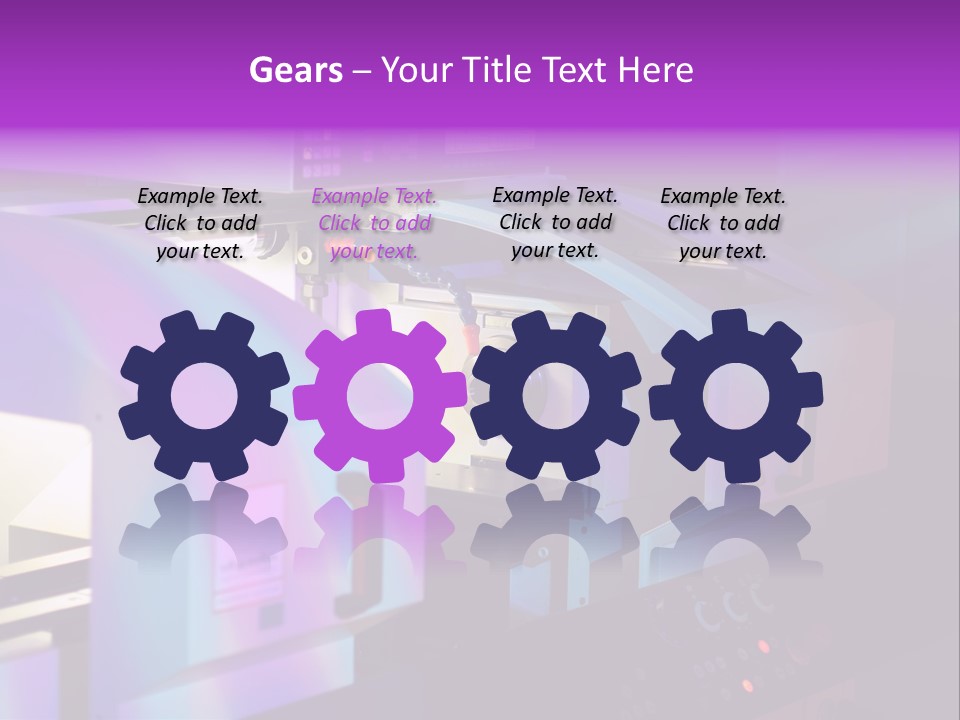 A Machine That Is Sitting On A Table PowerPoint Template