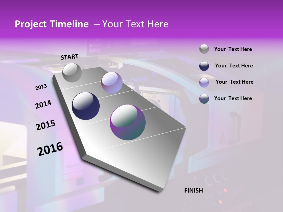 A Machine That Is Sitting On A Table PowerPoint Template