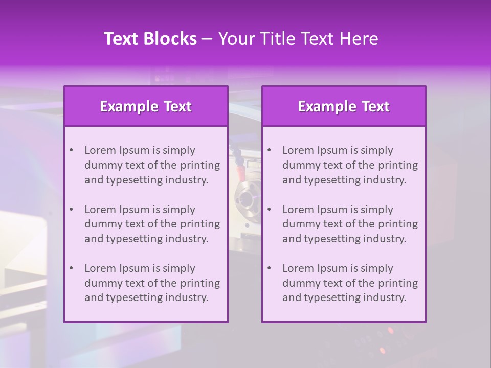 A Machine That Is Sitting On A Table PowerPoint Template