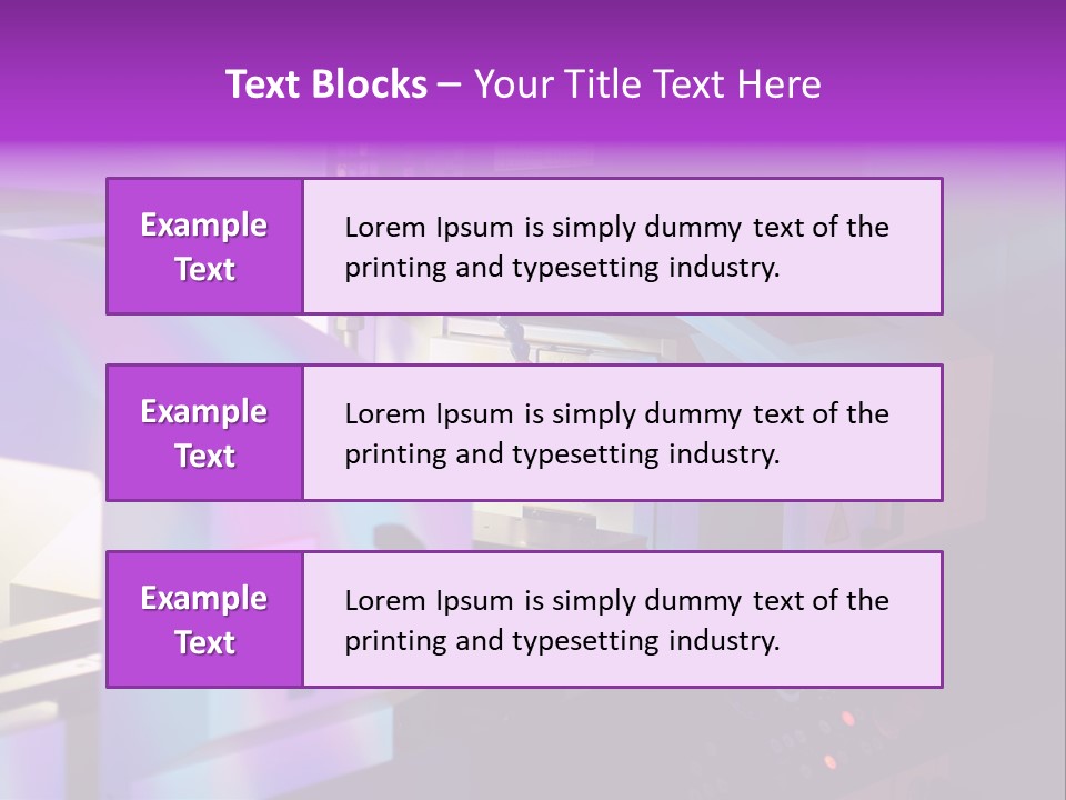 A Machine That Is Sitting On A Table PowerPoint Template