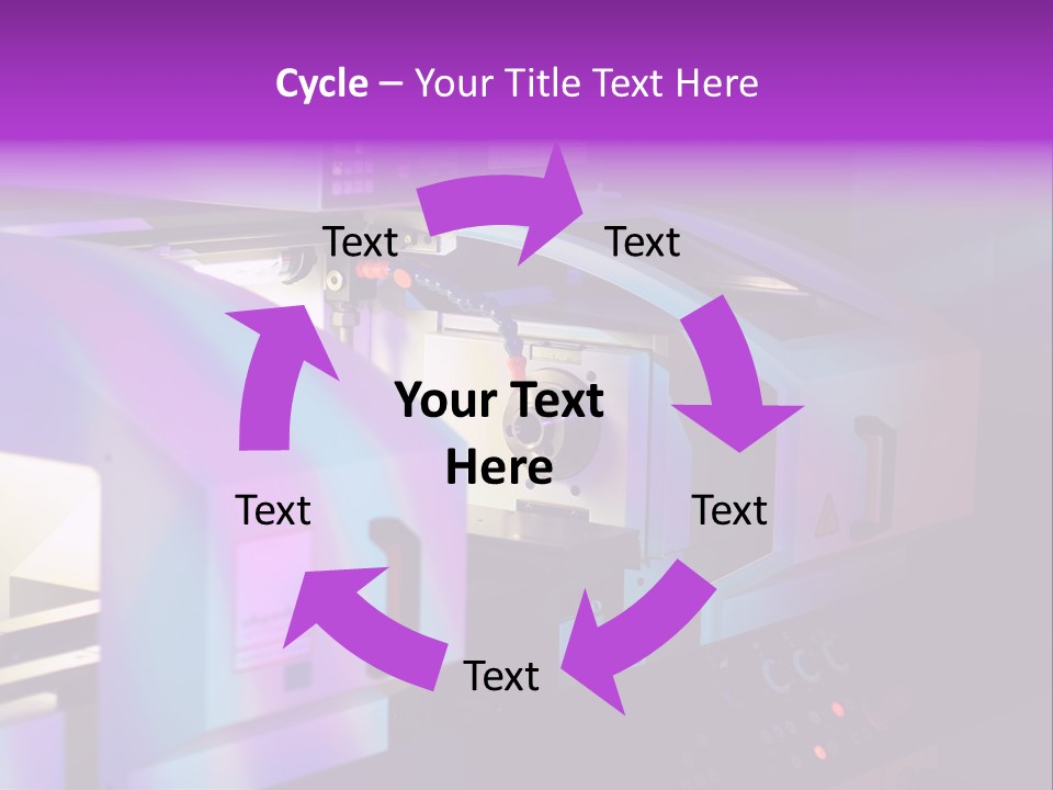 A Machine That Is Sitting On A Table PowerPoint Template