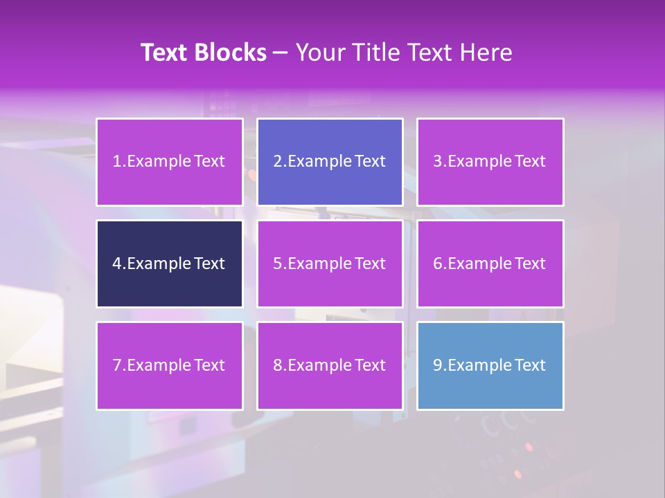 A Machine That Is Sitting On A Table PowerPoint Template