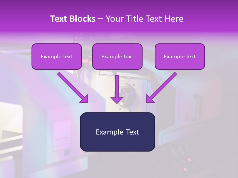 A Machine That Is Sitting On A Table PowerPoint Template