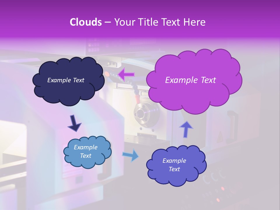 A Machine That Is Sitting On A Table PowerPoint Template
