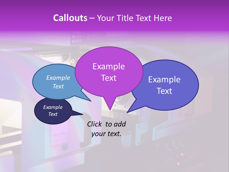 A Machine That Is Sitting On A Table PowerPoint Template