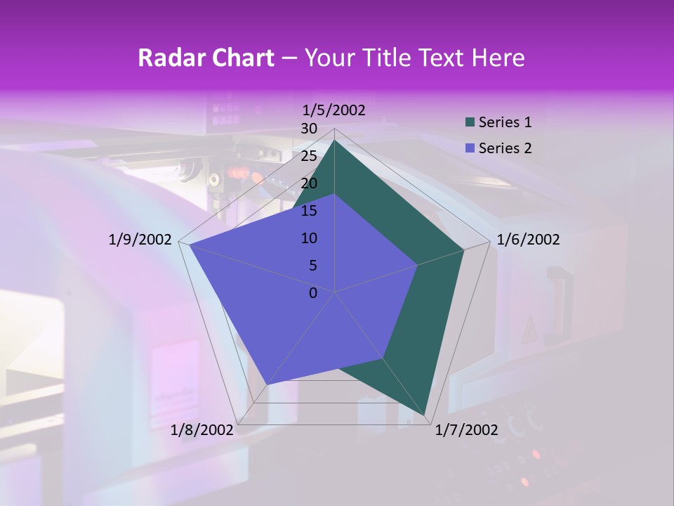 A Machine That Is Sitting On A Table PowerPoint Template
