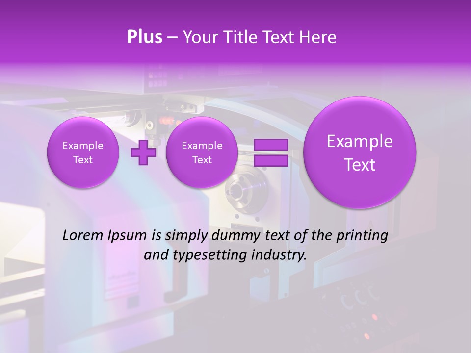 A Machine That Is Sitting On A Table PowerPoint Template