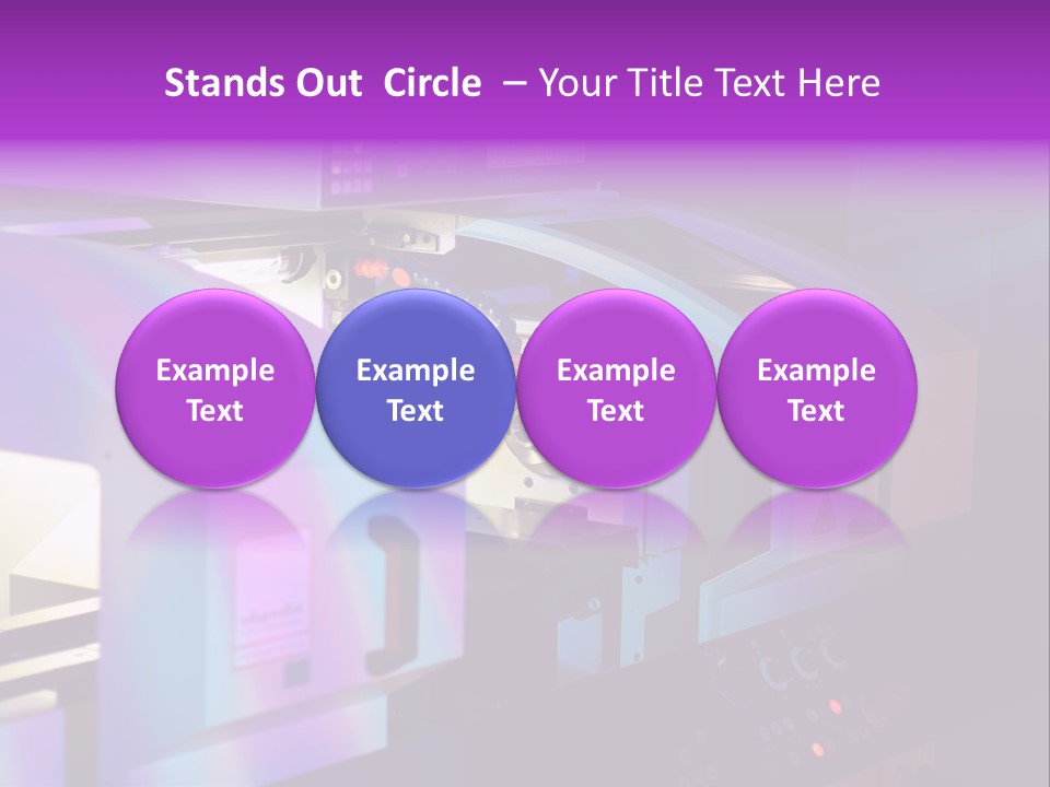 A Machine That Is Sitting On A Table PowerPoint Template