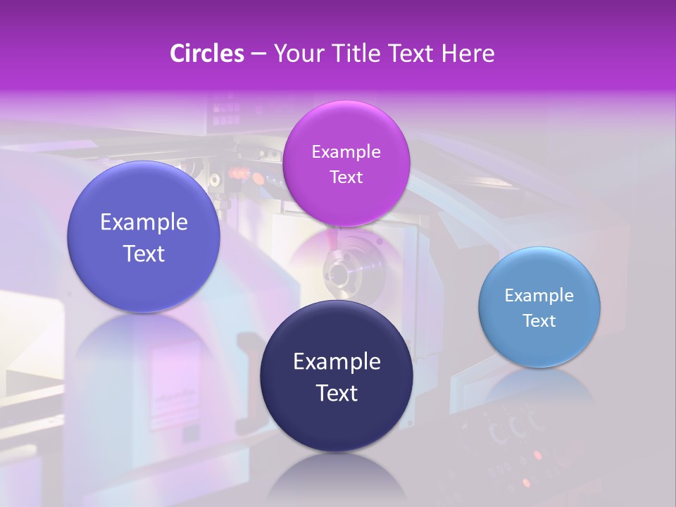 A Machine That Is Sitting On A Table PowerPoint Template