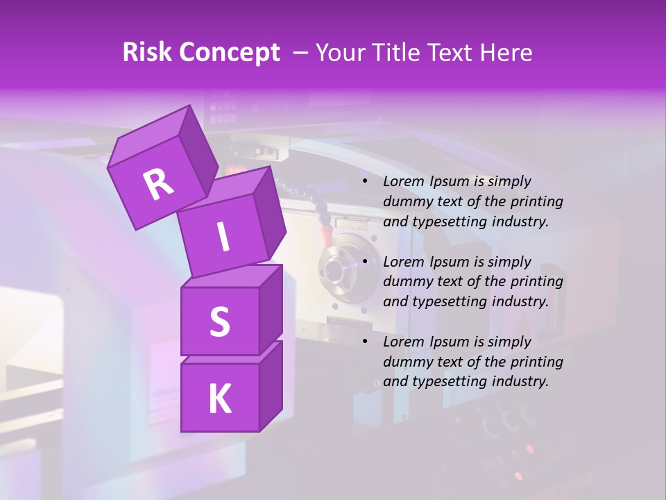 A Machine That Is Sitting On A Table PowerPoint Template