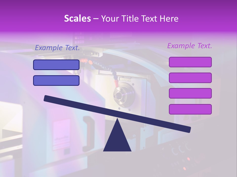 A Machine That Is Sitting On A Table PowerPoint Template