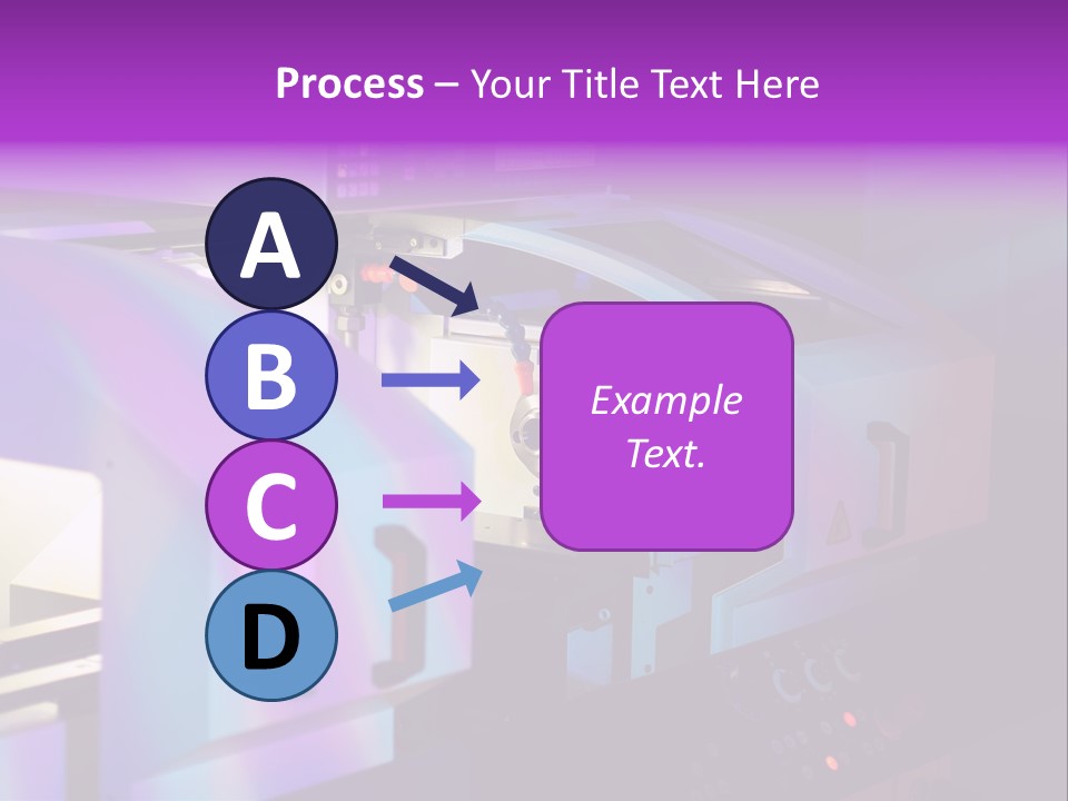 A Machine That Is Sitting On A Table PowerPoint Template