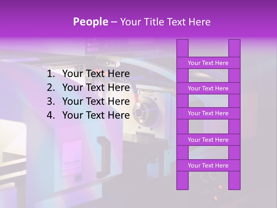 A Machine That Is Sitting On A Table PowerPoint Template